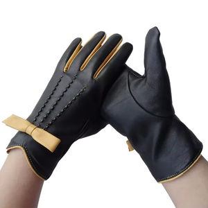 Meilleure vente de gants de travail en cuir Design confortable avec logo imprimé Direct usine Vente en gros Personnalisé de haute qualité - Product Image 1