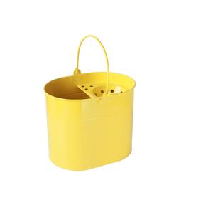 Heavy gauge steel galvanized mop <b>bucket</b> made <b>for</b> wet <b>mopping</b> tasks in rough industrial and commercial areas - Product Image 1