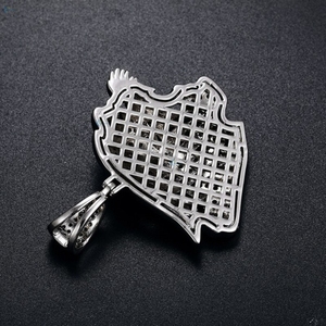 Pendentif tête de lion en diamant de laboratoire VVS1, style hip-hop, tendance, vente en gros - Product Image 6