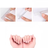 Lime à ongles en verre nano avec paillettes, outil de manucure en cristal de qualité supérieure pour le soin des ongles naturels, réutilisable et lavable