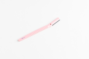 Rasoir à sourcils et pour le visage en plastique ABS à lame unique de couleur personnalisée avec couvercle et protection de précision - Product Image 6