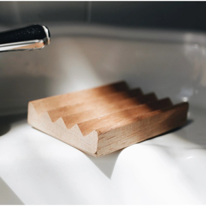 Jabonera y contenedor de madera maciza de diseño único, jabonera de baño de madera de Color marrón más vendida hecha a mano, almacenamiento elegante - Product Image 2