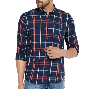 Camisa a cuadros elegante para hombre con ajuste cómodo y patrones de moda para ropa informal y formal con aspecto moderno - Product Image 3