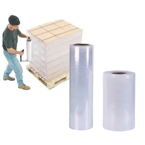 100% Virgin 5 Lagen Lldpe Stretch Film 17mic 20mic 23mic 500Mm 350% Super Stretch Voor Pallet Wikkelen Gemaakt In vietnam