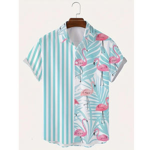 Camisas Hawaianas Casuales y Elegantes para Hombre Aloha, Camisa de Playa Cómoda, Camisas de Resort con Cuello Cubano y Botones - Product Image 2