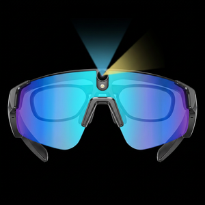Lunettes intelligentes avec caméra 8MP, enregistrement vidéo 1080P, assistant IA, contrôle tactile par application pour le cyclisme en extérieur - Product Image 5