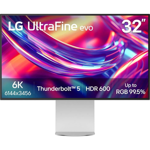 Monitor LG UltraFine evo 6K Nano IPS Black de 32 pulgadas con Thunderbolt 5 (32U990A-S) - Product Image 1