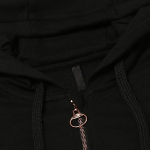 Sweat-shirt à capuche zippé à manches longues pour femme 2026, col rond, décontracté, coupe régulière, respirant, 340g, pour l'entraînement, teint uni, hiver - Product Image 5