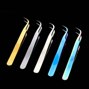 ตัวหนีบขนตาปลอม90องศาพร้อมปลายหัวเหล็กไฟเบอร์อุปกรณ์เสริมความงามสำหรับการต่อขนตาโลโก้แบบกำหนดเอง - Product Image 5