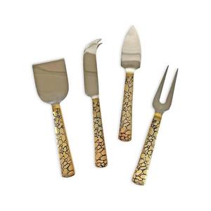 Épandeur de fromage en bois brillant coréen fait à la main poignée en relief Design extrémité épandeur de fromage de Style occidental ensemble - Product Image 6