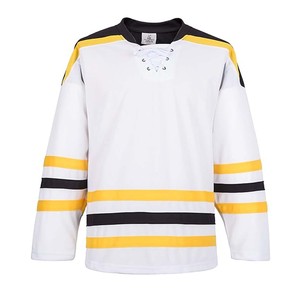 Maillot de hockey sur glace sublimé OEM en sergé avec broderie personnalisée LOGO - Product Image 6