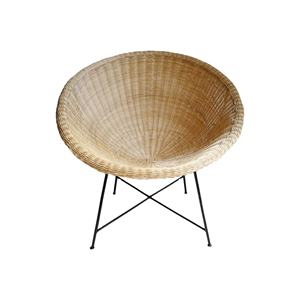 Belle chaise intérieure/extérieure en rotin pour salle à manger Mobilier confortable et durable pour salon Ensembles de jardin de ferme minimaliste - Product Image 2