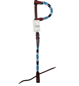 Top Tendance Personnalisé En Cuir Western Équitation Headstall avec Unique Perlé Split Oreille Conception Prix Compétitif - Product Image 5