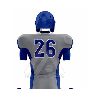 Kit de football personnalisé de qualité supérieure, nouveau design, 100% polyester respirant, séchage rapide, manches courtes pour hommes adultes, football américain, tout - Product Image 6