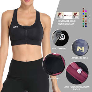 High Support Women's <b>Sexy</b> Breathable Heat-Transfer Printed Cut-out Y-line Strap Sports Bra for Adult Athletic Training - Product Image 2