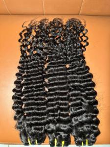 ผมต่อและมัดผมมนุษย์แบบไม่ผ่านกระบวนการผมมนุษย์แบบไม่ผ่านกระบวนการผมลอนแบบลอน - Product Image 4