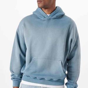 Sweat-shirts légers pour hommes en coton mélangé délavé à l'acide, sweat-shirts délavés à l'acide personnalisés, sweat-shirts délavés à l'acide à séchage rapide pour hommes - Product Image 1