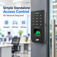 Contrôle d'accès RFID avec clavier numérique autonome, empreinte digitale et code PIN pour entrée de porte résidentielle avec sortie Wiegand