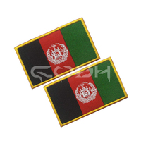 Parches Bordados de Tela de Lona Ecológica con la Bandera de Angola para Gorras