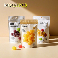 Sachet Doypack Personnalisé Imprimé Qualité Alimentaire Anti-humidité Thermoscellé avec Fermeture Éclair pour Emballage de Biscuits, Snacks, Lait et Gelée