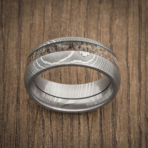 Anillos de boda de acero de Damasco, joyería de dedo de último diseño de Damasco - Product Image 3