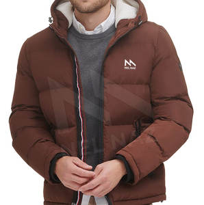 เสื้อแจ็กเก็ตขนเป็ดสำหรับผู้ชายเสื้อแจ็คเก็ตผ้าแคนวาสคอตั้งสำหรับฤดูหนาววัสดุออกแบบได้ตามต้องการ - Product Image 6