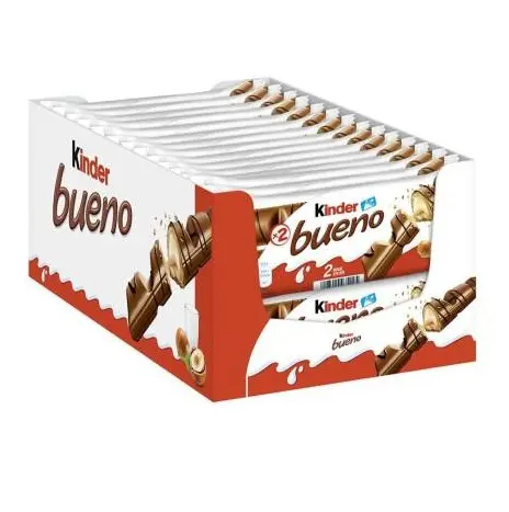 Ferrero Kinder Kinder Surprise Kinder Kinder ความสุข Kinder Bueno ช็อคโกแลตสีดำที่มีอยู่กับคุกกี้ขนมหวาน