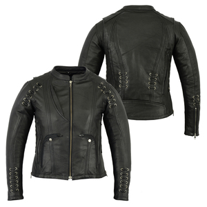 Nuevas chaquetas de cuero PU al por mayor para mujer, chaqueta de cuero para mujer, nuevas chaquetas de alta calidad para hombre y mujer - Product Image 5