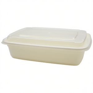 กล่องเก็บอาหารทรงสี่เหลี่ยมผืนผ้า ขนาด 38 ออนซ์ ทำจากโพลีโพรพิลีน (PP) - Product Image 2