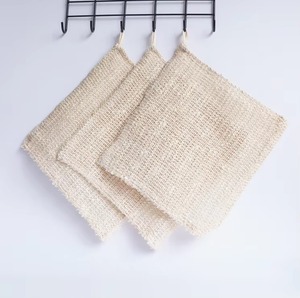 Toalla de calidad Premium Toalla de algodón Lino Facial Sisal Paño de lavado Toalla de spa Toalla de masaje exfoliante corporal de cáñamo - Product Image 4