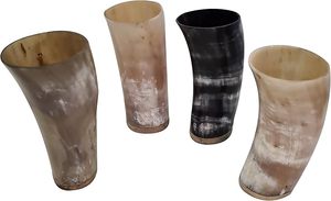 Vidrio de chupito de cuerno de búfalo natural Técnica pulida Colores naturales y tamaño de personalización Disponible Calidad superior a precio barato - Product Image 2