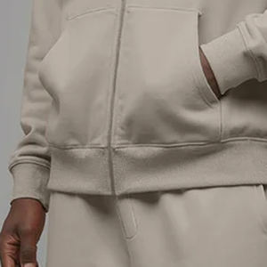 Dernier modèle de sweat à capuche pour homme élégant avec poches avant, fermeture éclair frontale, fermetures éclair métalliques, couleur unie, prix abordable, sweat respirant 2026 - Product Image 5