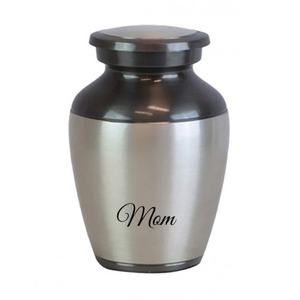 Elegant Floral Design Cremation Urn Decorative and Functional Adult Memorial <b>Keepsake</b> <b>for</b> <b>Ashes</b> Made of Metal Brass Ceramic - Product Image 2