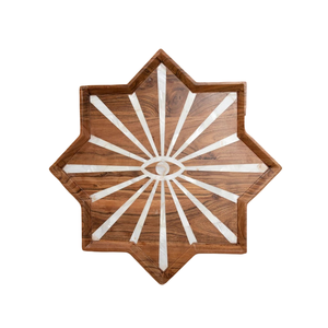 EID ถาดไม้ถูพื้นสำหรับใส่ช็อคโกแลต,ถาดทรงกลมสำหรับรอมฎอนทำจากเวียดนาม - Product Image 2