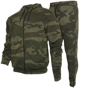 2025 nouvelle couleur verte 100% coton poids lourd hommes survêtements Streetwear Logo personnalisé survêtements Jogging formation survêtements - Product Image 1