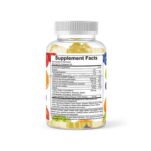 Gomitas Multivitamínicas Veganas OEM, Multivitaminas A, D, C, <span class=keywords><strong>E</strong></span>, Biotina, Ácido Fólico, Suplementos Multivitamínicos en Gomitas para Adultos - Product Image 3