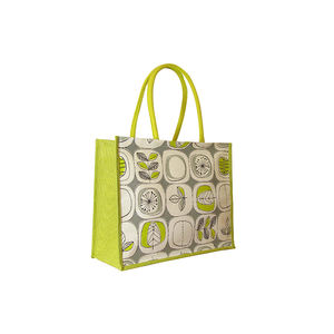 Bolsas de yute ecológicas de alta calidad, diseño de patrón de letras reutilizables hechas a mano, el mejor precio a la venta, Go Green with Style - Product Image 5