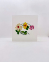 Calendrier en papier à motifs floraux colorés personnalisés en gros, finition mate de haute qualité pour événements spéciaux, fait main en 3D