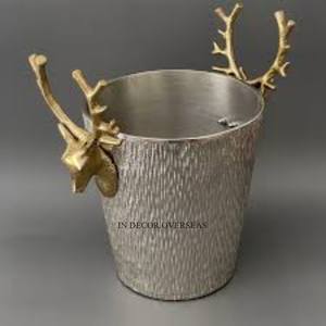 El más vendido Pequeñas bolas de cristal Diseñador de cuentas Plata Brillante Pulido Lujoso Calidad Metal Hecho Barware Vino Cubo Suministros - Product Image 6