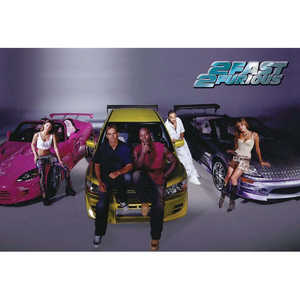 Tarjeta postal de Fast and the Furious 2 con el póster de la película - Product Image 1