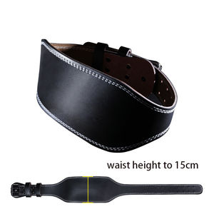 Ceinture de musculation de haute qualité en cuir personnalisé antidérapant Misha Sports Fitness, ceinture de soutien lombaire solide pour la musculation en salle de sport - Product Image 5