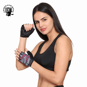 Wholesale Custom Leather Half <b>Finger</b> Weight Lifting Gym Gloves with Adjustable Wrist <b>Strap</b> Lightweight & Outdoor Use for Unisex - Product Image 4