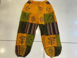 Boho hippie unisex กางเกงฮาเร็ม, กางเกงโยคะสุดสบาย, ผ้าฝ้ายคุณภาพสูงกางเกงฮาเร็ม, กางเกงเลานจ์ฮาเร็ม - Product Image 2