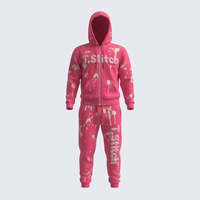 Ensemble sweat-shirt et pantalon oversize léger et respirant, style streetwear, tenue de sport pour l'hiver, unisexe, service OEM.