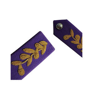 CAVALRY SKT CO's Best Soft Fabric Eco-Friendly Handmade Durable Gorgets <b>Purple</b> Golden Color High Personal Defense Equipment - Product Image 5