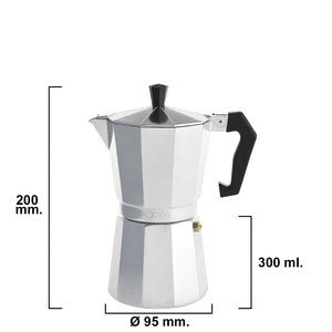 Caffettiera Classica in Alluminio, 6 Tazze (300 ml) - Product Image 5