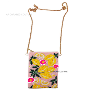 Monederos móviles de semillas con cuentas Cierre de cremallera Crepe puro Tema de verano Multiusos Última colección - Product Image 5