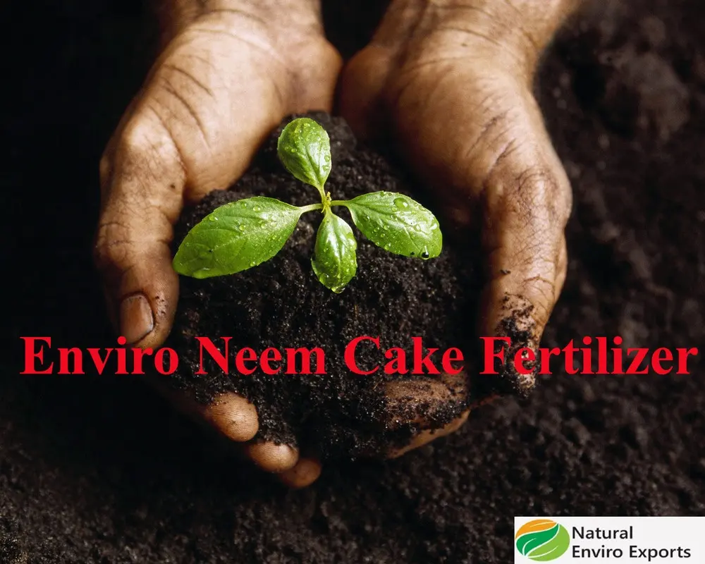 Pellet de polvo de pastel de neem de alta calidad con certificación orgánica NOP, utilizado para mejorar los nutrientes del suelo de la marca Enviro Neem Cake Powder