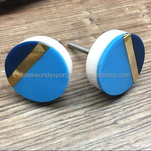 Perillas de resina de madera de lujo y Latón para armarios y cajones Perilla de herrajes para muebles de Falak World Export - Product Image 4