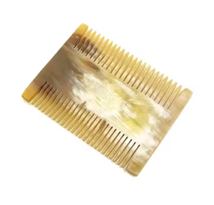 Peine de cuerno hecho a mano para barba, de cuerno de búfalo negro, mango grande, antiestático, para el cuidado y peinado del cabello. Peines de cuerno al por mayor. - Product Image 5